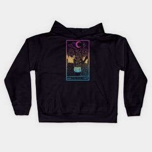 Midnight Margarita Moon - tarot card pan pride pastel Kids Hoodie